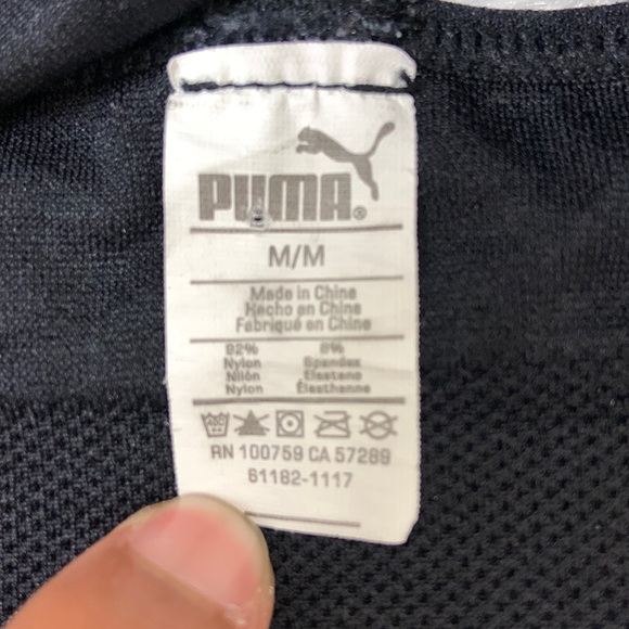 Puma Black Racerback Sports Bra Size M - Picture 5 of 5